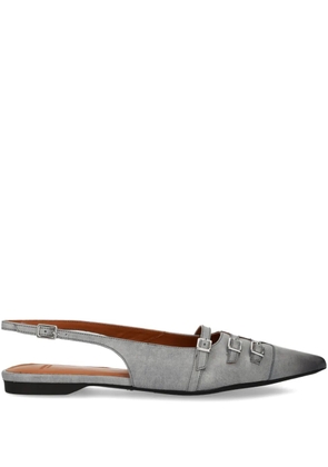 VAGABOND Hermine buckle slingback ballet flats - Grey