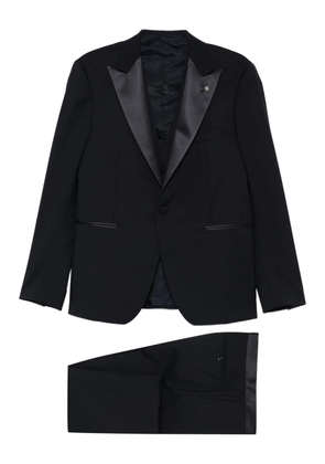 Tagliatore peak-lapel suit (set of three) - Black