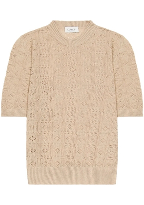 Laneus knitted t-shirt - Neutrals