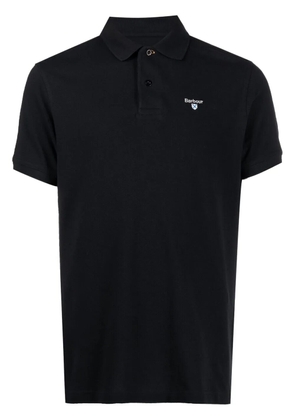Barbour logo embroidered polo shirt - Black