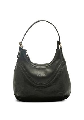 Gucci Pre-Owned leather embossed-logo tote bag - Black