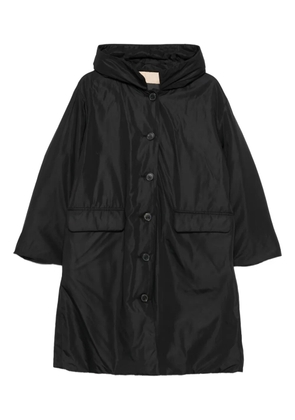 Rosso 35 hooded button coat - Black