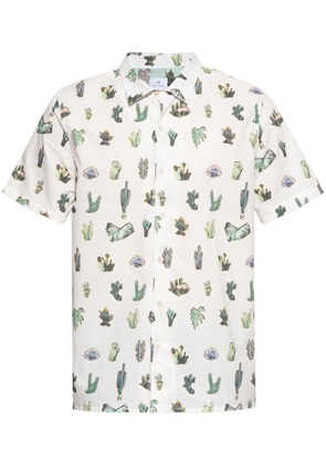 PS Paul Smith floral-print shirt - White