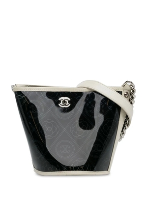 CHANEL Pre-Owned 2018 PVC Camellia bucket bag - Black