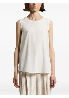 Peserico round-neck sleeveless top - White