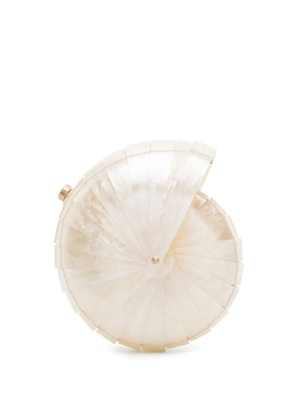 Cult Gaia Sirena shell clutch bag - Neutrals