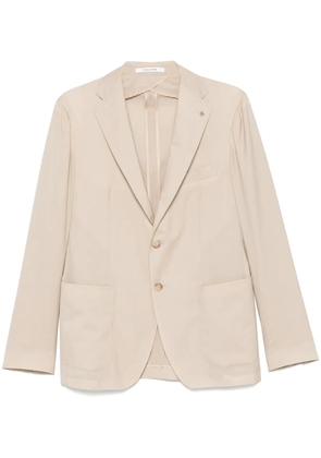 Tagliatore brooch-detail blazer - Neutrals