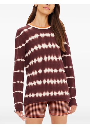 The Upside Amana tie-dye long-sleeve sweater - Brown