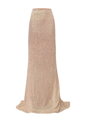 Lika sequin-embellished skirt - Neutrals