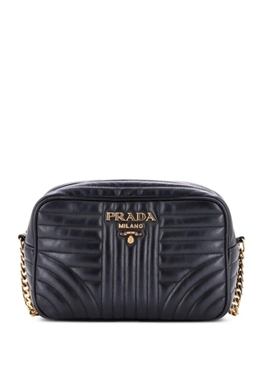 Prada Pre-Owned Camera Bag Diagramme Quilted Leather Small crossbody bag - Black