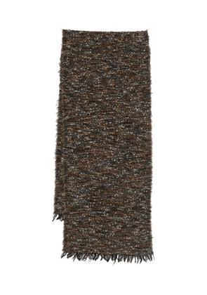 Faliero Sarti fringed scarf - Brown
