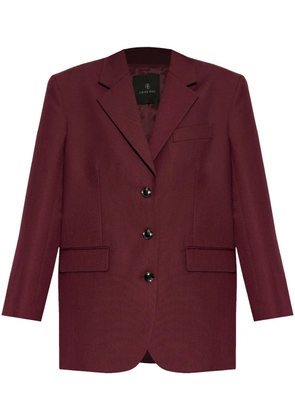 ANINE BING shoulder pad blazer - Red