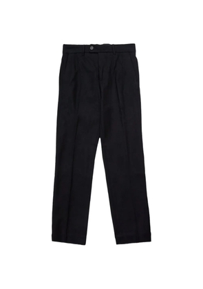SELECTED straight-leg trousers - Black