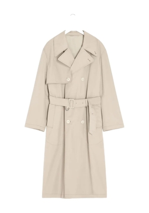 LEMAIRE double-breasted belted trench coat - Neutrals