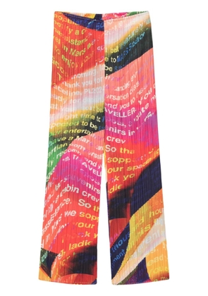 Pleats Please Issey Miyake Voyager trousers - Orange