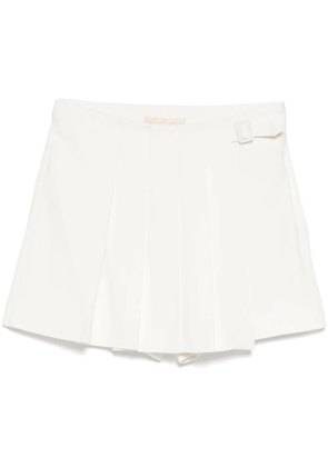 Ermanno Scervino pleated skorts - White