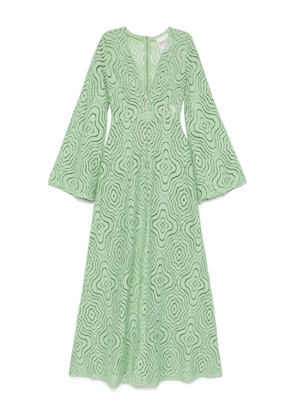 MOOS STUDIO lace maxi dress - Green
