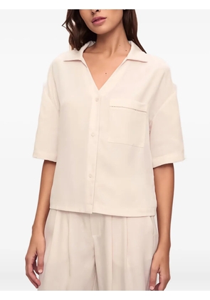 Eberjey pocket woven top - Neutrals