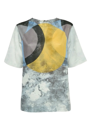 Marni Pre-Owned 2024 abstract-circle cotton top - Grey