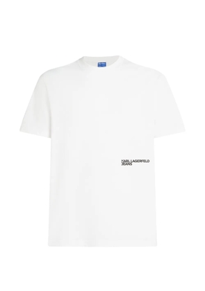 Karl Lagerfeld Jeans logo-detail short-sleeve T-shirt - Black