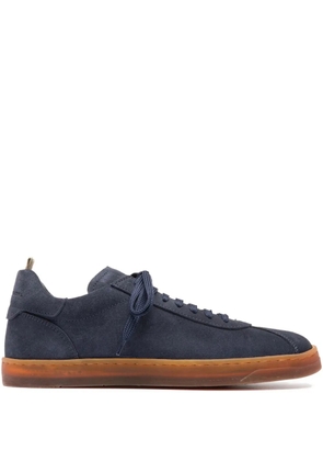 Officine Creative Karma lace-up suede sneakers - Blue