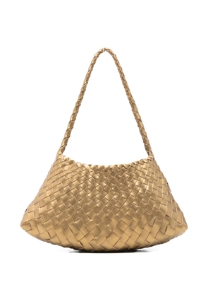 DRAGON DIFFUSION Rosanna woven tote bag - Gold