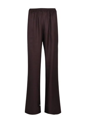 LouLou de Saison elasticated-waist silk trousers - Brown