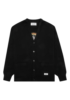 WACKO MARIA patch-pocket cardigan - Black