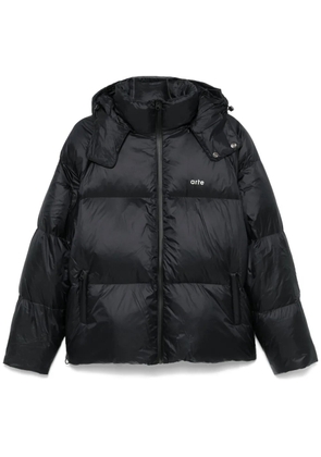 Arte Antwerp logo-print puffer jacket - Black