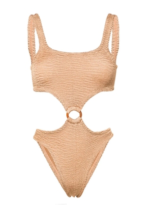 PARAMIDONNA Olivia ring-detailing swimsuit - Neutrals