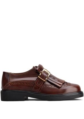 Tod's leather brogue shoes - Brown