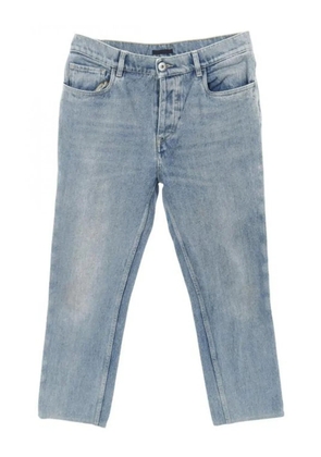 Prada Pre-Owned 2000s 5-pockets triangle-plaque jeans - Blue