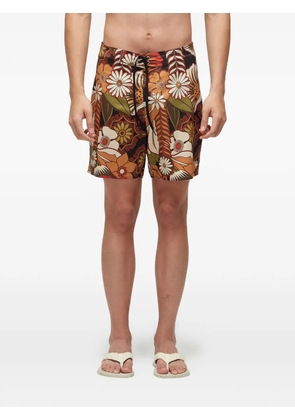 Osklen Gargen Party floral-print bermuda shorts - Brown