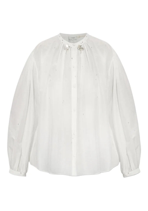 Forte Forte embellished balloon shirt - White