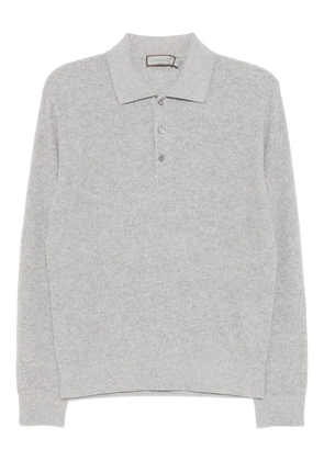 Canali knitted polo shirt - Grey