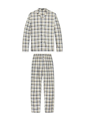 Hanro checked pyjama set - Neutrals