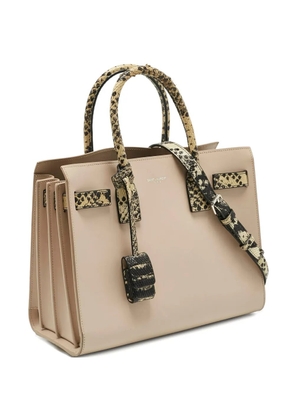 Saint Laurent Pre-Owned 2016 Sac De Jour snake-embossed tote bag - Neutrals
