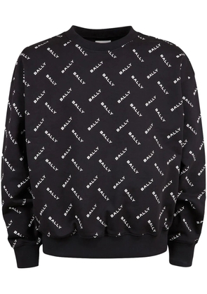 Bally logo-print crew-neck sweatshirt - Black
