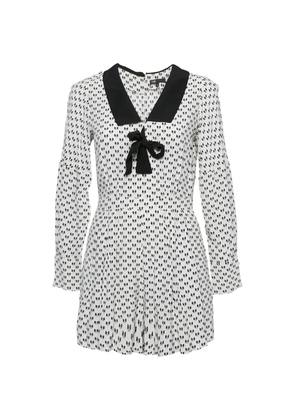 Maje bow-pattern jumpsuit - White