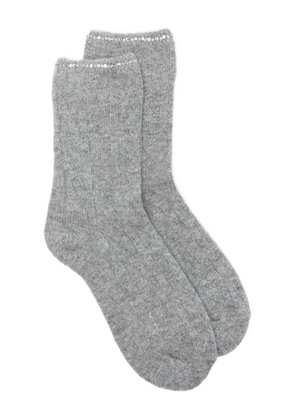 Maje crystal-embellished socks - Grey
