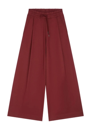 DRIES VAN NOTEN pleated drawstring track pants - Red