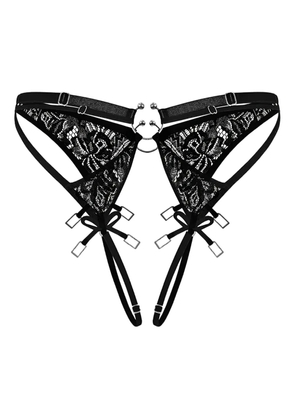 Zhilyova Aurora lace ring briefs - Black