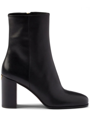 Prada leather 85mm booties - Black