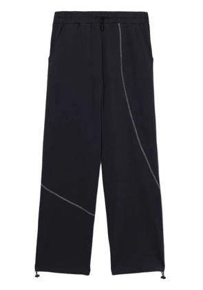 FIVE CM contrast-stitching cotton track pants - Black