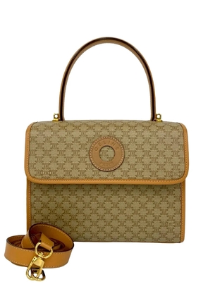 Celine Pre-Owned 2013 Macadam Coated Canvas satchel - Brown