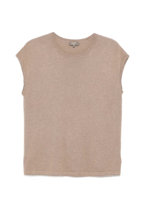 N.Peal sleeveless knit top - Neutrals