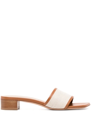 Fabiana Filippi 30mm square-toe sandals - Brown