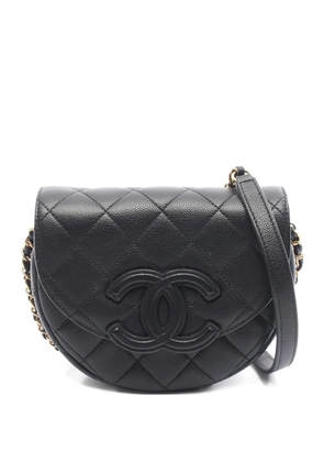 CHANEL Pre-Owned 2020 mini Matelasse chain shoulder bag - Black