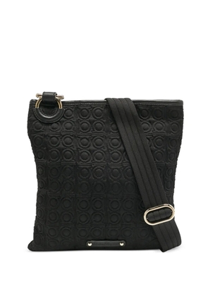Ferragamo Pre-Owned embossed messenger bag - Black