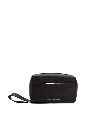 Tommy Hilfiger zip-top handle wash bag - Black